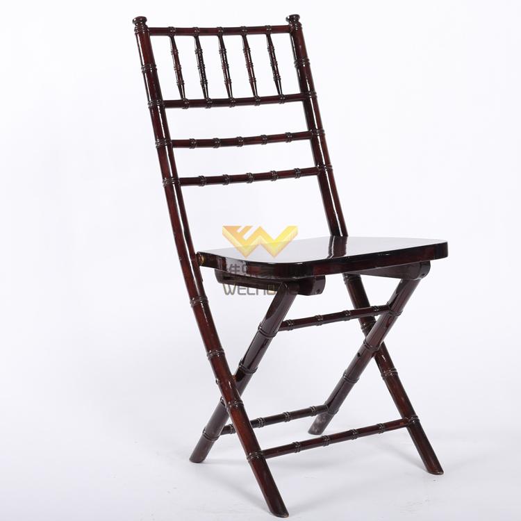 Mahogany Wooden chiavari folding chair for wedding/event