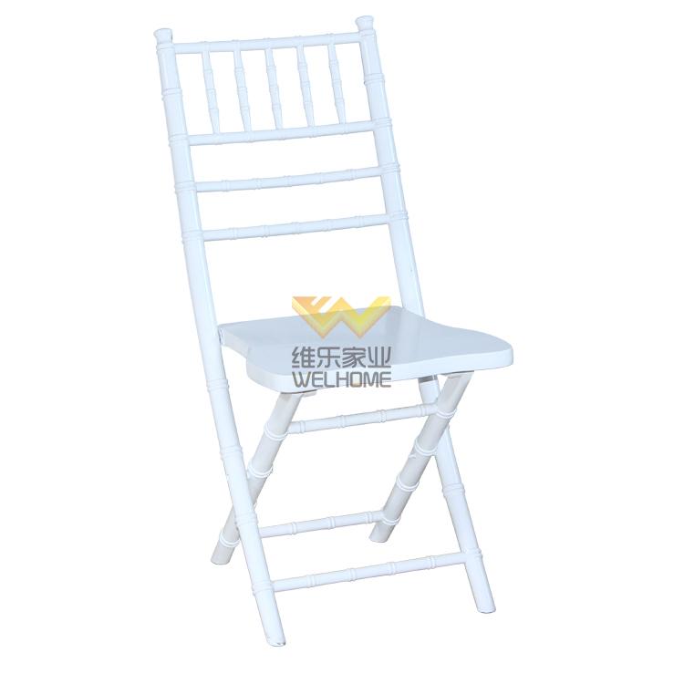 Light blue wooden chiavari folding chair for wedding/event 