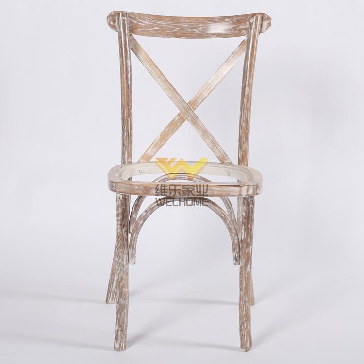 cheap solid oak wood x back chair wholesale