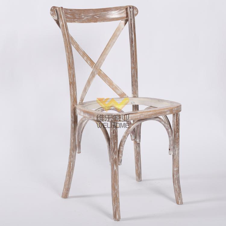 cheap solid oak wood x back chair wholesale