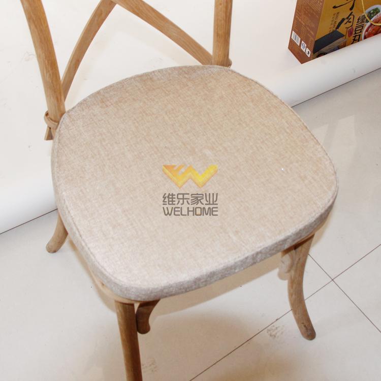 high quality oak cross back dining chair for restaurant