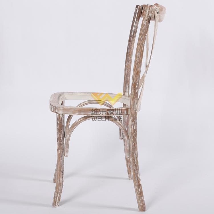 cheap solid oak wood x back chair wholesale