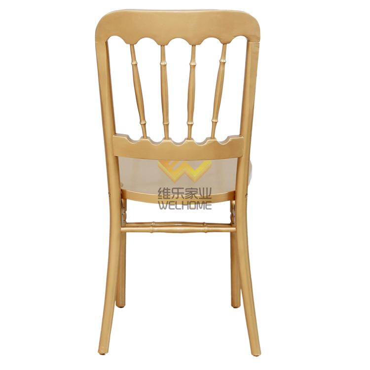 Gold wooden chateau chair for wedding/event