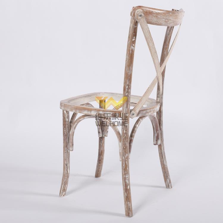 cheap solid oak wood x back chair wholesale