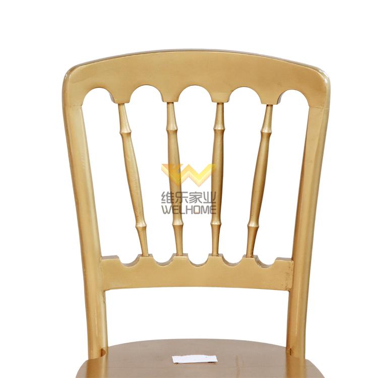 Golden wood Chateau chair with seat pad for wedding/event