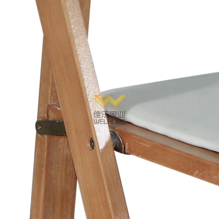 High quality solid beech wood wimbledon chair folding chair for rental