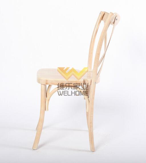 Limewash solid wood vineyard cross back chair for wedding/event
