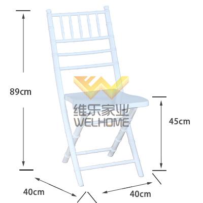 Light blue wooden chiavari folding chair for wedding/event 