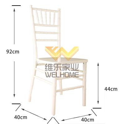 White wooden wedding chair solid wood chiavari chair for wedding and event F1001