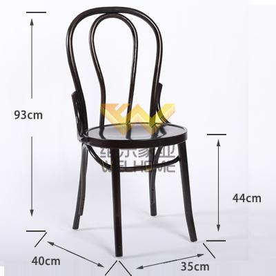 Vienna black bentwood chair for wedding/event