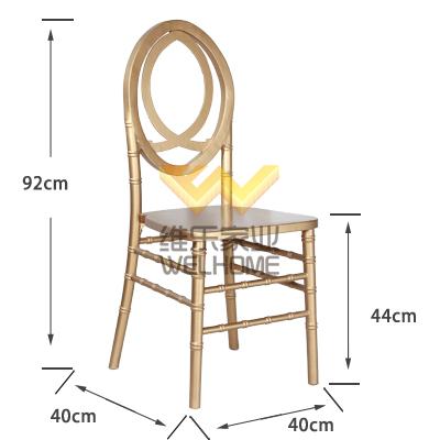 Golden wooden phoenix chair supplier