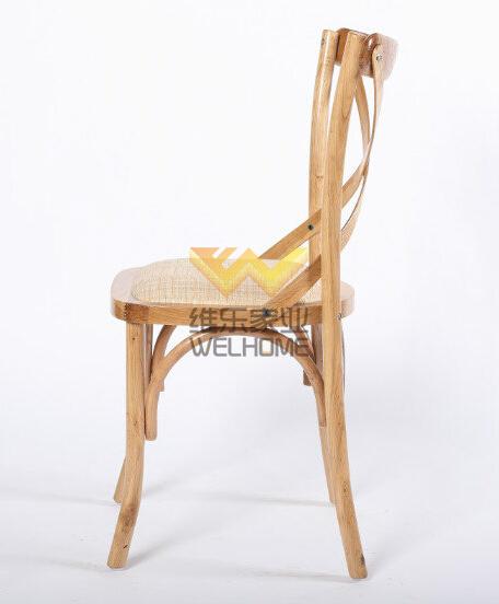 Hot Sale solid wood vineyard cross back chair 