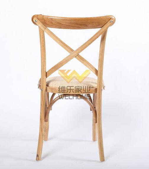 Hot Sale solid wood vineyard cross back chair 