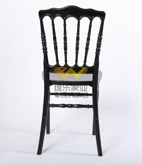 Black wooden napoleon chair for wedding/event