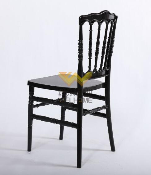 Black wooden napoleon chair for wedding/event