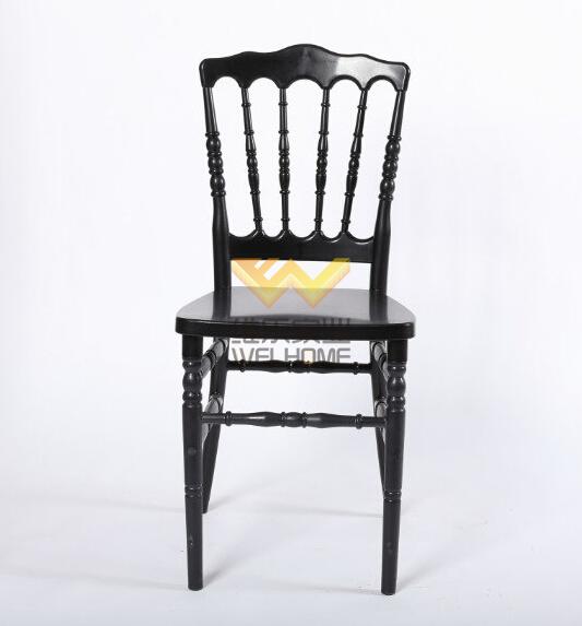 Black wooden napoleon chair for wedding/event