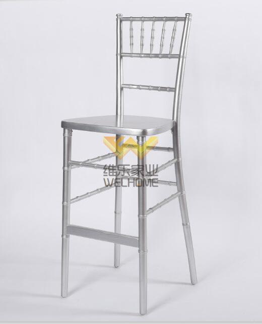 Silver Chiavari bar stool