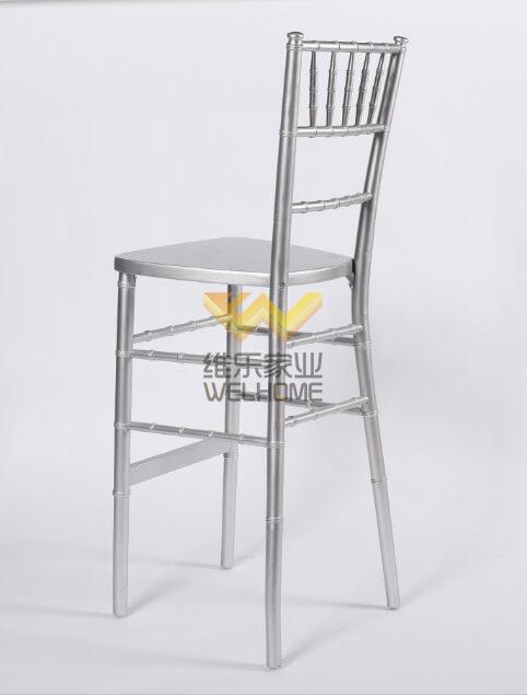 Silver Chiavari bar stool