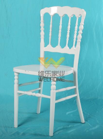 White wooden Napoleon Chair for wedding/event