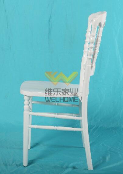 White wooden Napoleon Chair for wedding/event