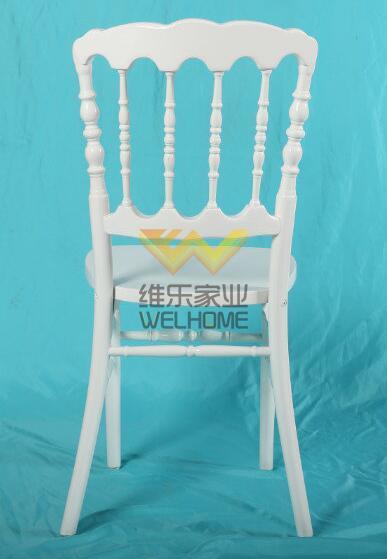 White wooden Napoleon Chair for wedding/event