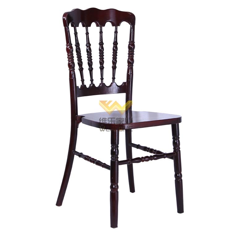 high quality solid beech wood napoleon chair for rental