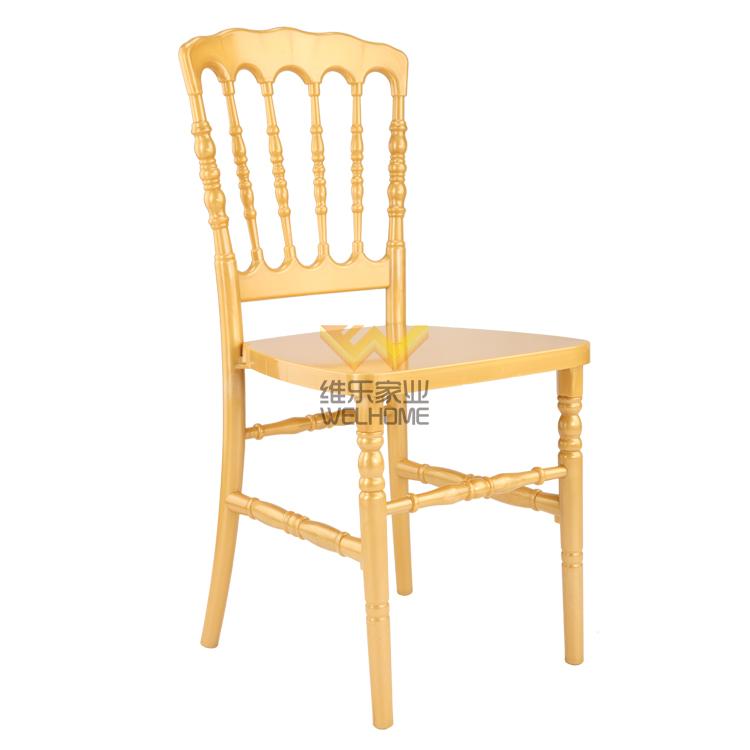 Yellow acrylic Napoleon Chair for wedding/event