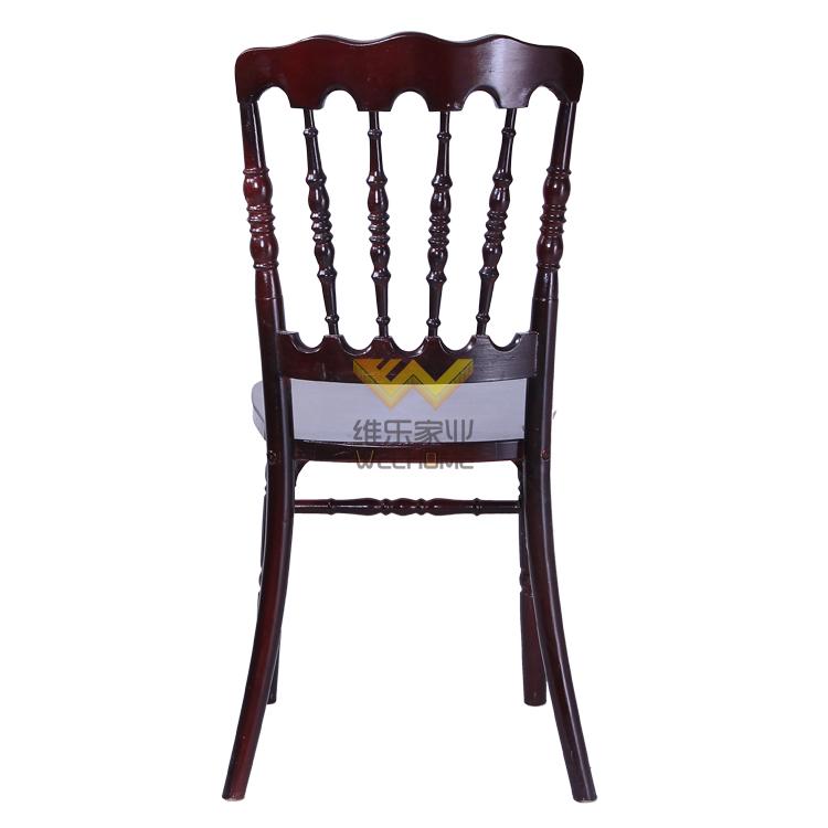 hotsale solid wood napoleon chair for rental