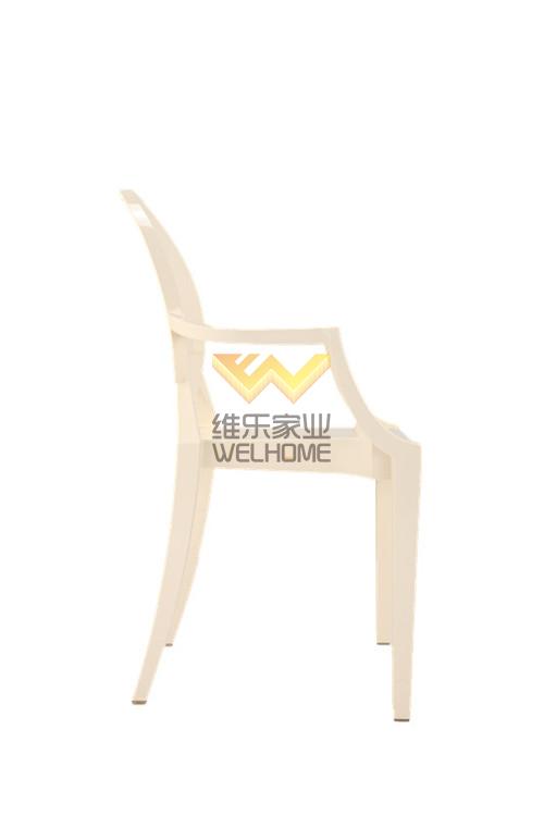 White resin ghost chair for event/wedding