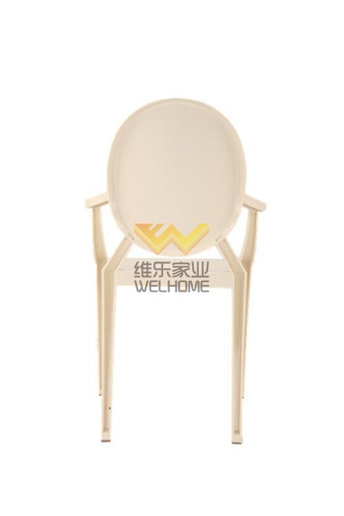 White resin ghost chair for event/wedding
