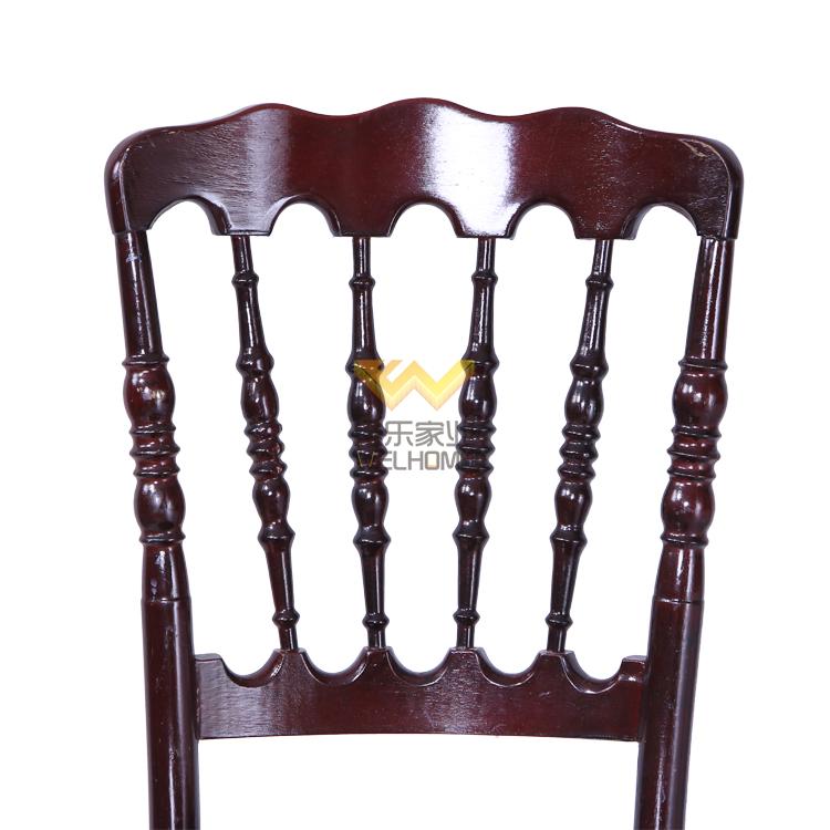 high quality solid beech wood napoleon chair for rental