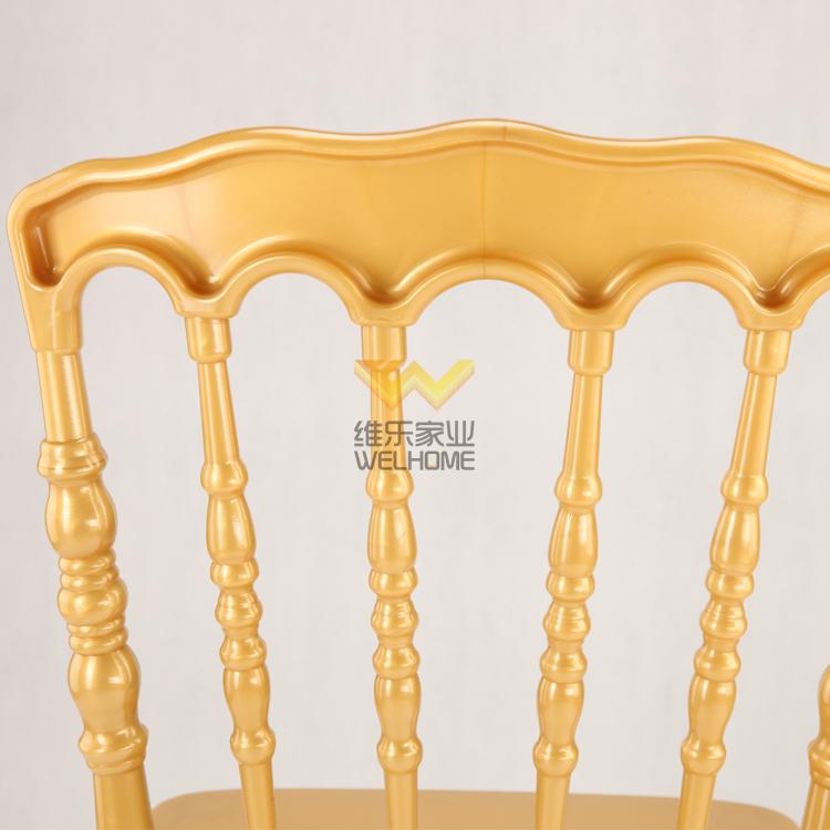 Yellow acrylic Napoleon Chair for wedding/event