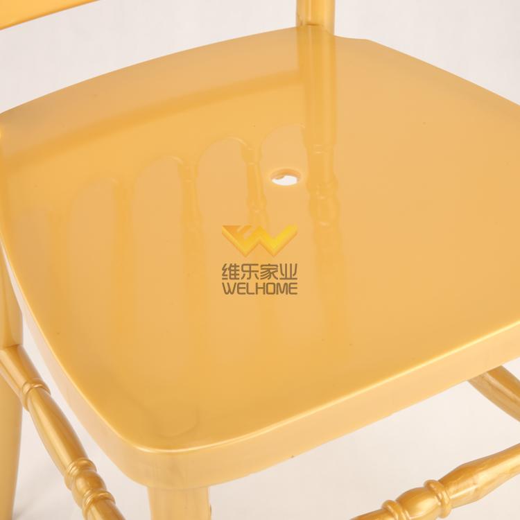 Yellow acrylic Napoleon Chair for wedding/event