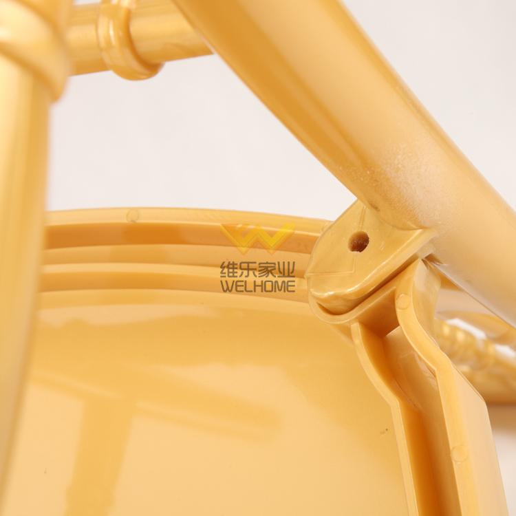 Yellow acrylic Napoleon Chair for wedding/event